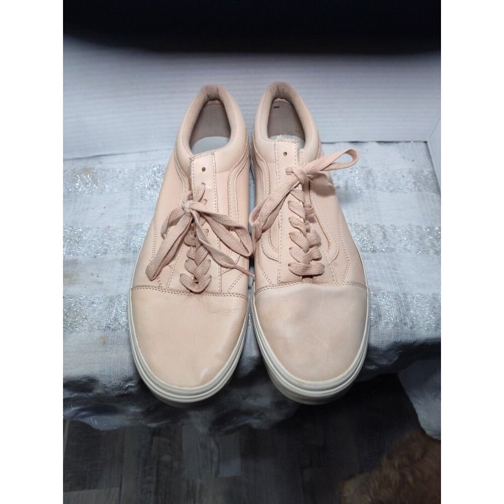 VANS‎ Men's Old Skool DX Ultra Kush Veggie Tan Leather US Size 13 Beige EUC